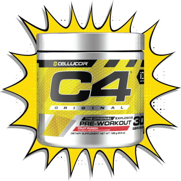 Cellucor C4 Original Pre-Workout in Fruit Punch flavor – 30 servings