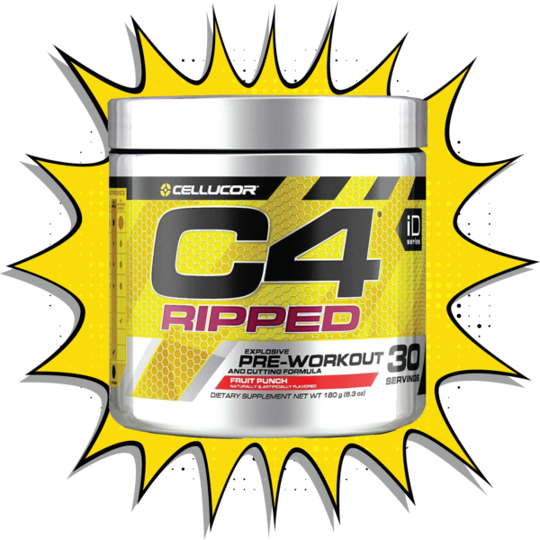 Cellucor C4 Ripped Pre-Workout Powder Fruit Punch - (180g)