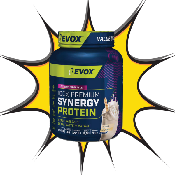 EVOX 100% Prem Synergy Whey Vanilla Milk - (1,5kgs)