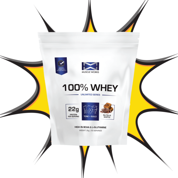 Muscle Works 100% Whey Nutella Waffle - (2kg)