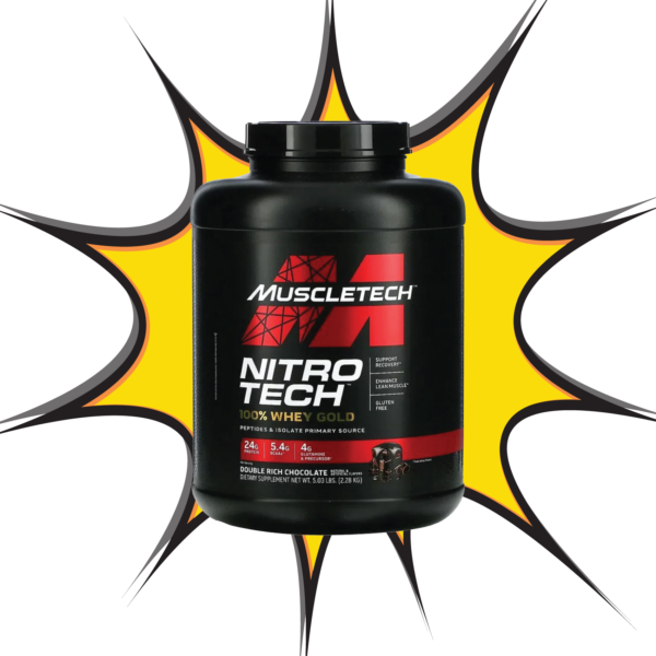 MuscleTech Nitro-Tech 100% Whey Gold Double Rich Chocolate – (2.27kg)