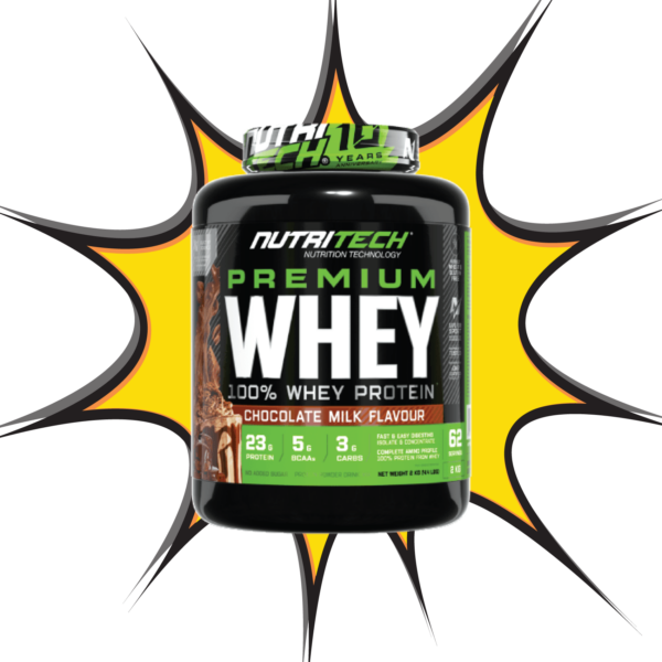 Nutritech 100% Premium Whey  Protein Chocolate - (2kgs)