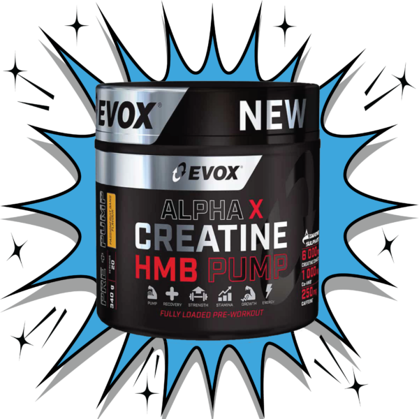 EVOX Alpha X Creatine HMB Pump Passion Fruit Bang - (340g)