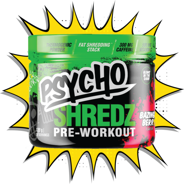 Muscle Junkie Psycho Shredz Blazing Berry - (125g)