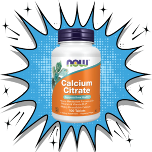 NOW Calcium Citrate 100 Tablets – Supports bone health and metabolism