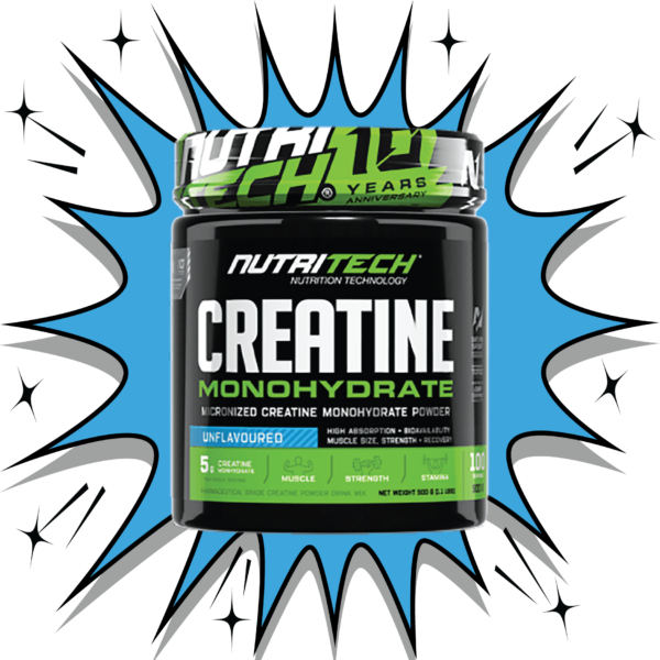 Nutritech Creatine Monohydrate Unflavoured - (500g)