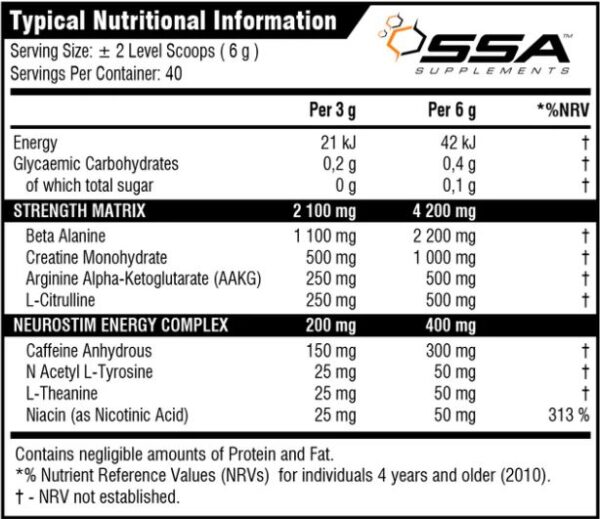 SSA Hell Fire Original Tropical Punch - (240g) - Image 2