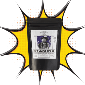 EMPYRE for MEN STAMINA Horny Goat Weed extract with Roman figure illustration