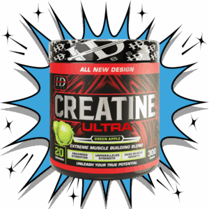 HD Labs Creatine Ultra – Green Apple flavour muscle building supplement for enhanced strength and hydration