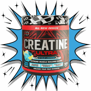 HD Labs Creatine Ultra – Icy Blue Lemonade muscle building supplement for strength, hydration, and growth