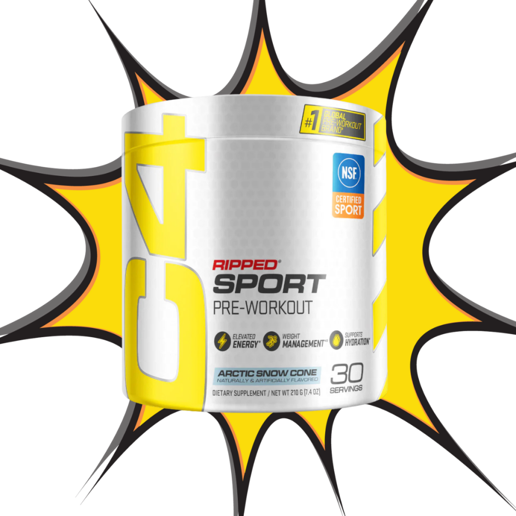 C4 Ripped Sport Pre Workout Powder