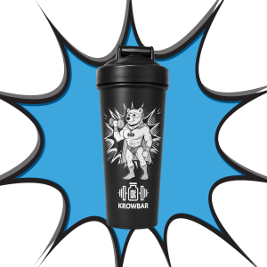 Krowbar Hero Bear Shaker Bottle (Monochrome Edition)