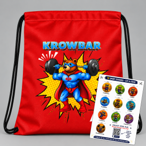 Krowbar Kiddies Bag (Red)